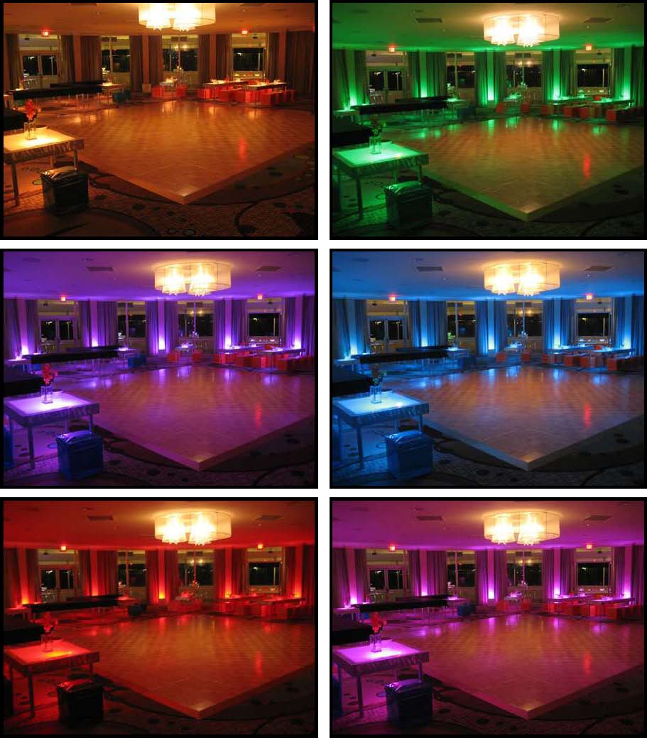 led illuminated uprights